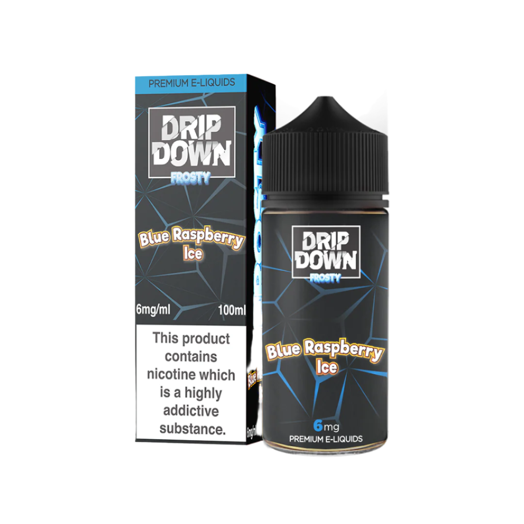 Drip Down Freebase E-Liquid 100ml – Frosty Blue Raspberry Ice