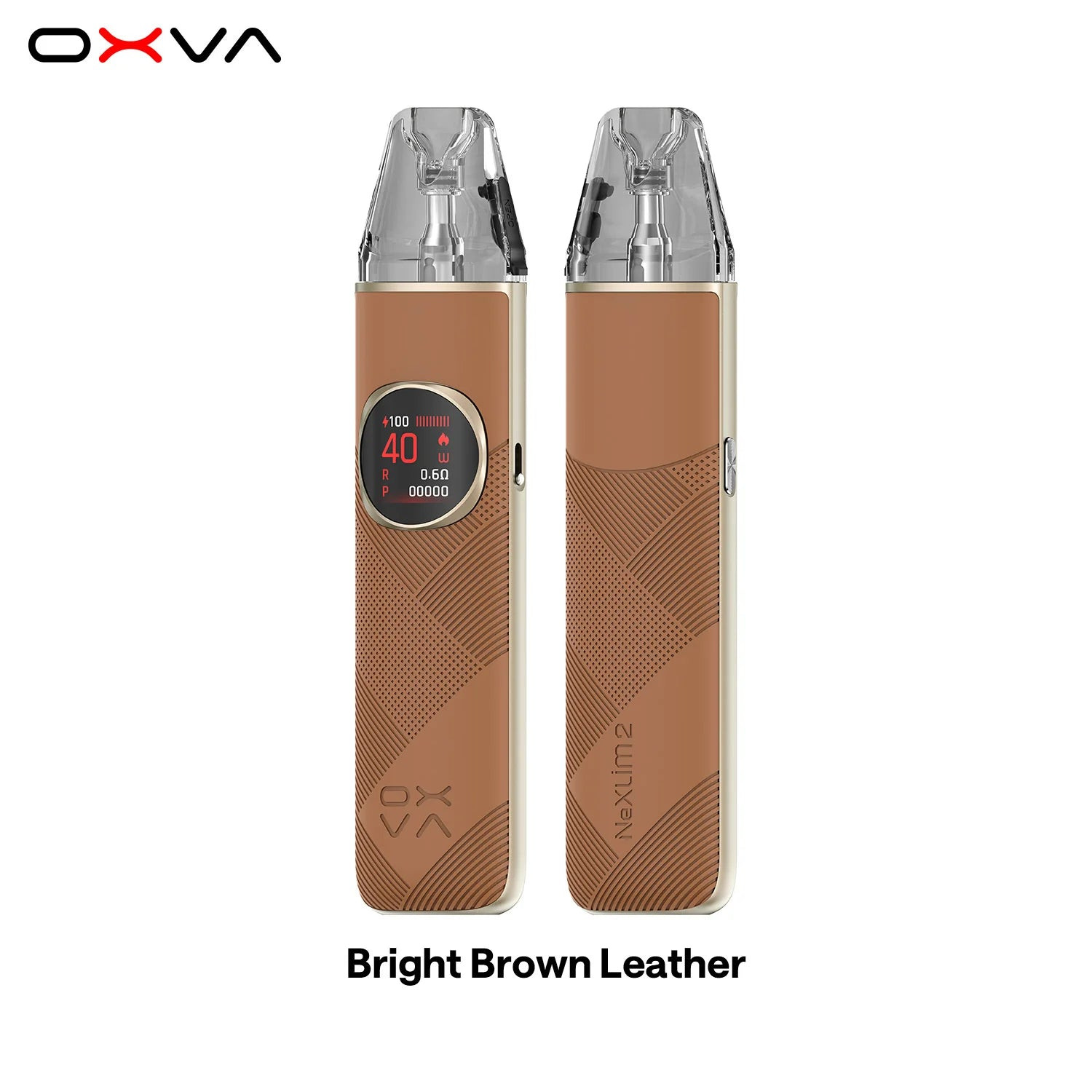 OXVA Nexlim 2 Mini Pod Kit – Bright Brown Leather
