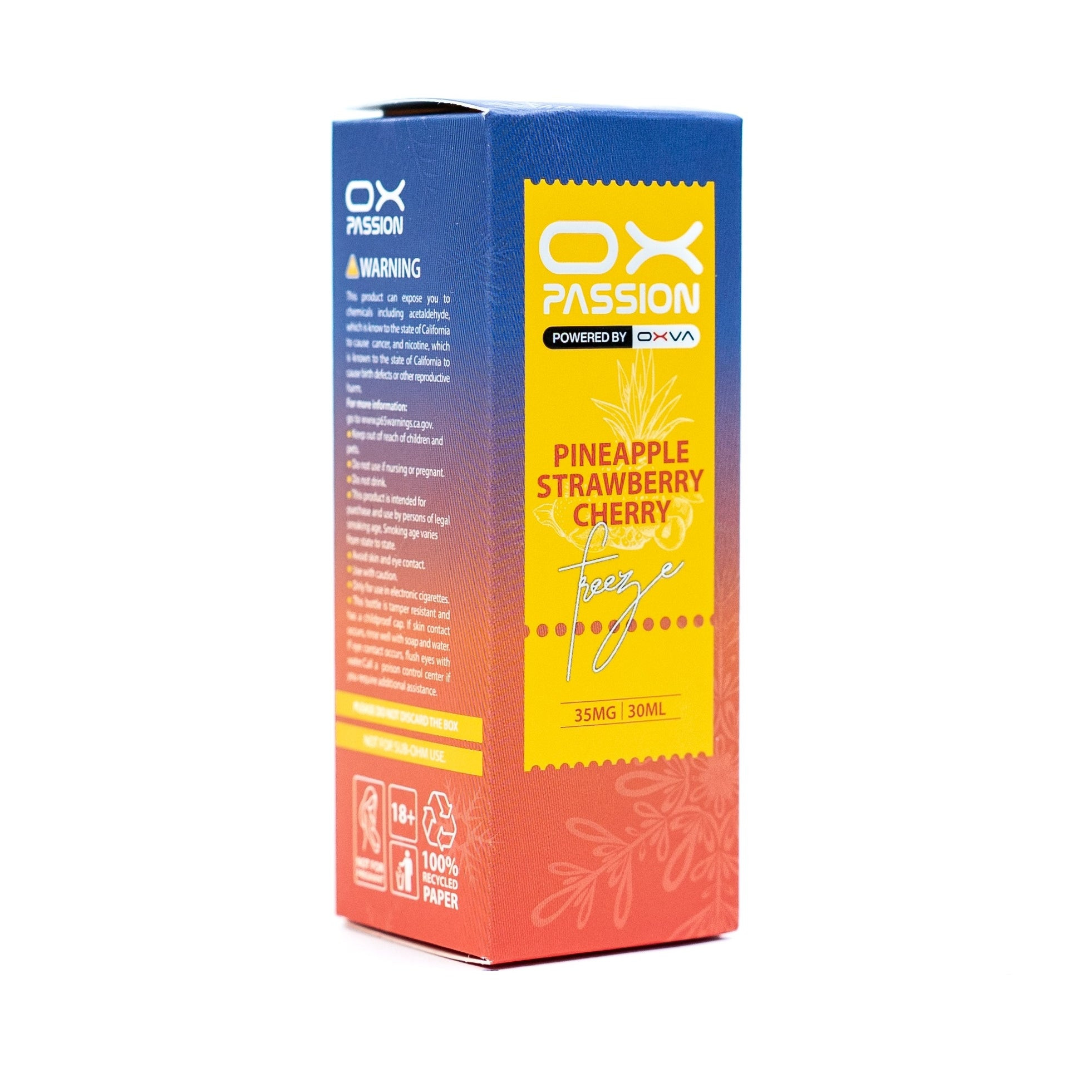 OXVA OX Passion Nic Salt 30ml – Freeze Pineapple Strawberry Cherry