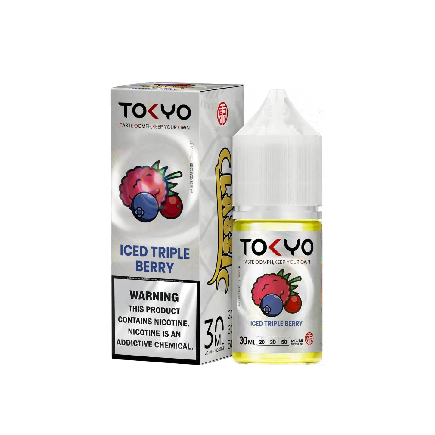 Tokyo Classic & Shine Series Nic Salt 30ml – Iced Triple Berry