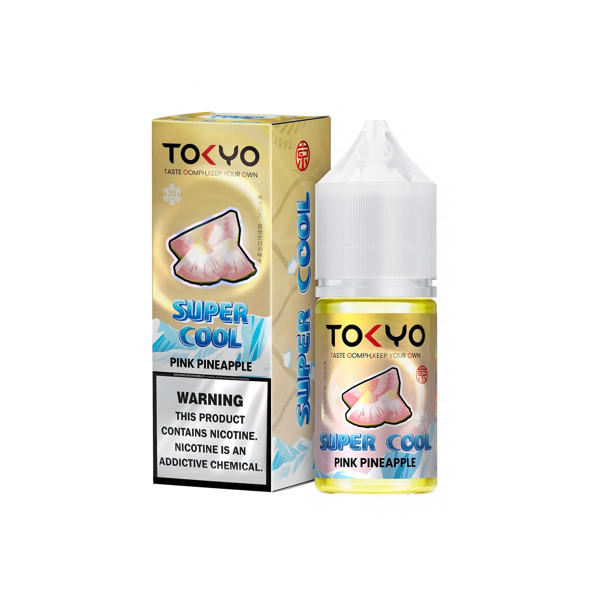 Tokyo Super Cool Series Nic Salt 30ml – Pink
