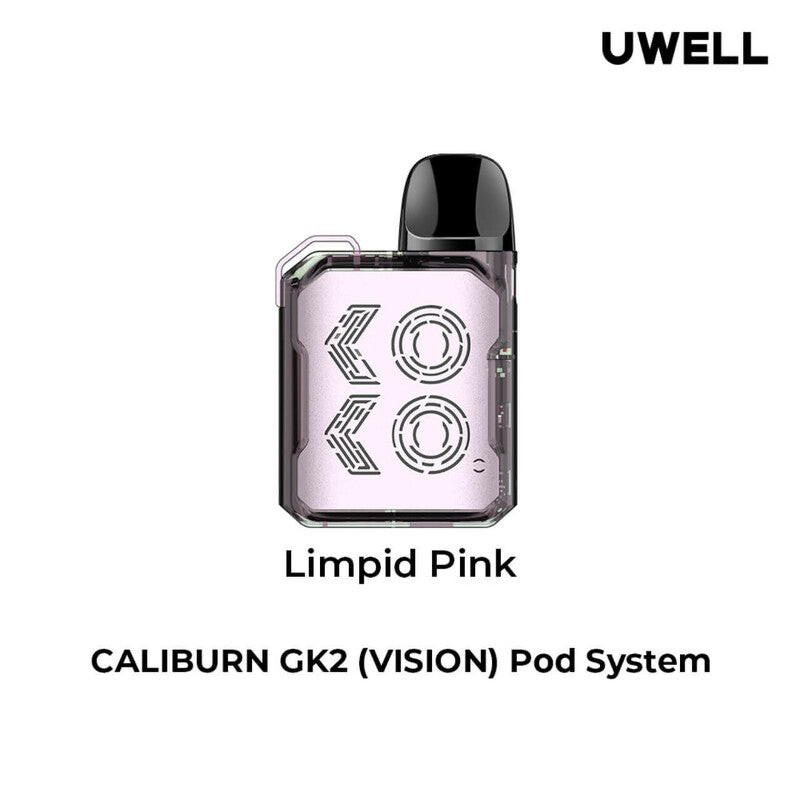 Uwell Caliburn GK2 Vision Pod Kit – Limpid Pink