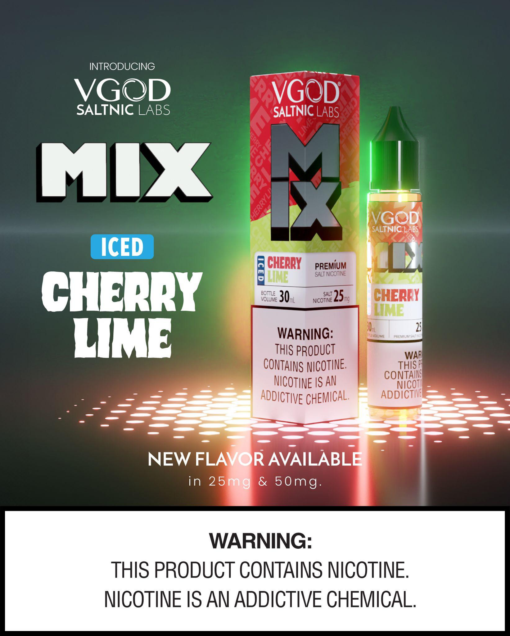 VGOD Nic Salt 30ml (All Series) – Mix Ice Cherry Lime