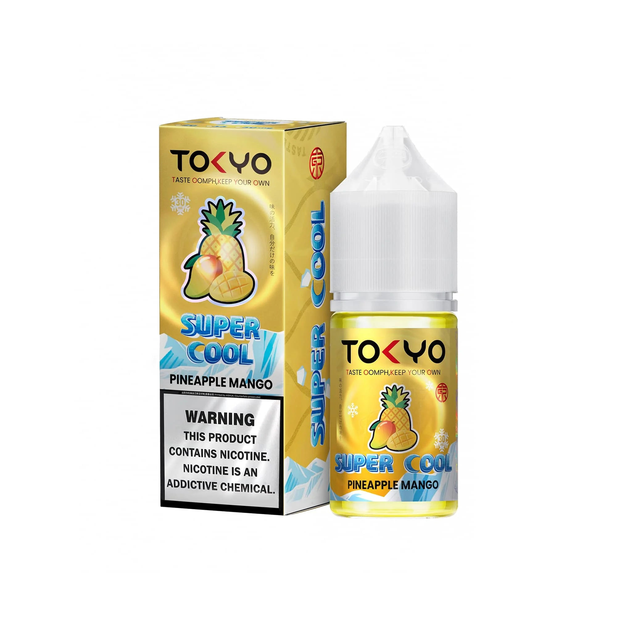 Tokyo Super Cool Series Nic Salt 30ml – Pineapple Mango